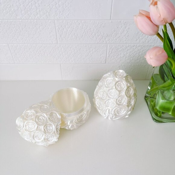 Large Rose-Covered Easter Eggs โ Handcrafted Party Favors, Spring Decor, Wedding - Picture 12 of 12